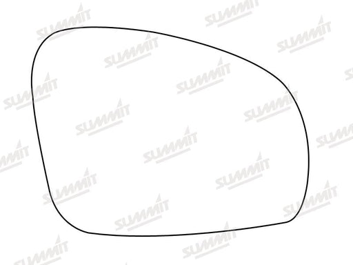 Summit Heated Base Plate With Standard Mirror Glass fits Skoda Fabia RHS Summit - Bars 4 Cars