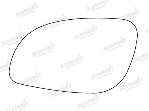 Summit Stick-On Standard Mirror Glass fits Vauxhall Vectra 03 on LHS Summit - Bars 4 Cars