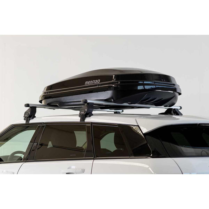 Menabo Diamond 450 Litre Black Roof Box with Duo / Dual  Opening (75kg Max.)