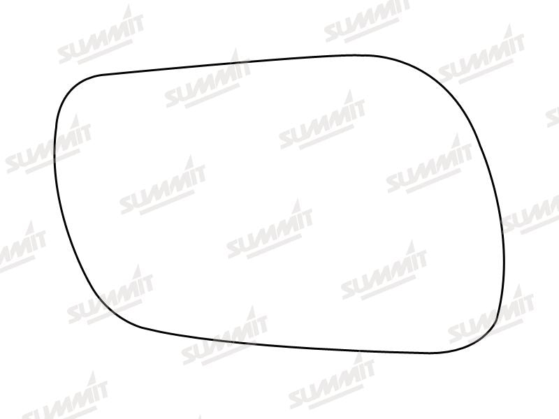 Summit Stick-On Standard Mirror Glass fits Mazda 6 RHS Summit - Bars 4 Cars