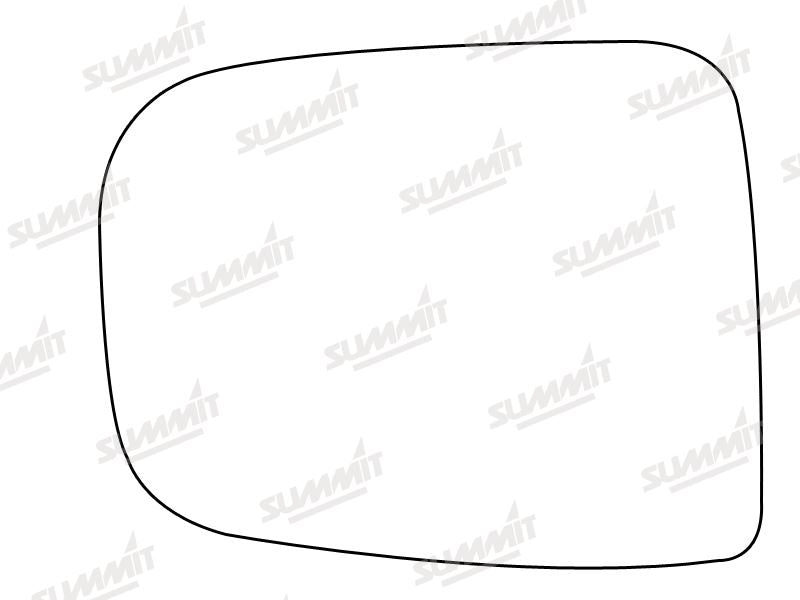 Summit Stick-On Standard Mirror Glass fits Toyota Previa 94 to 03 LHS Summit - Bars 4 Cars