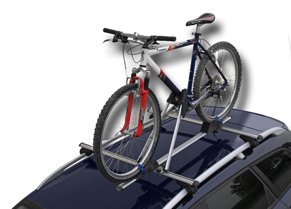 2x Universal Car Roof Mounted Upright Bicycle Rack Bike Locking Cycle Carrier New