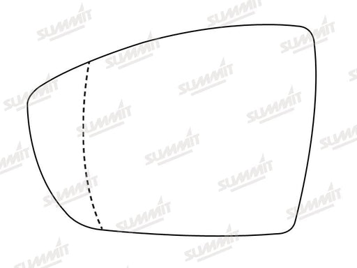 Summit Heated Base Plate With Standard Mirror Glass fits Ford Kuga 08 on LHS Summit - Bars 4 Cars
