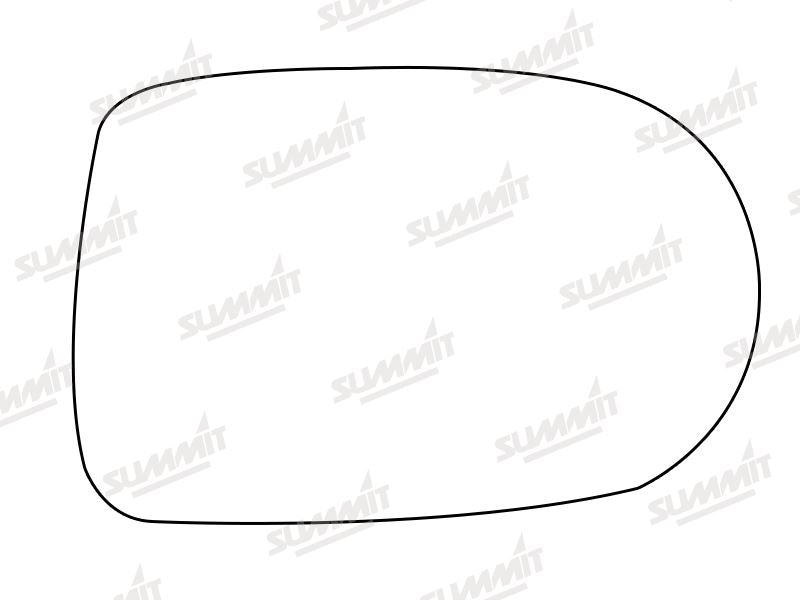 Summit Stick-On Standard Mirror Glass fits Mazda Xedos 6 9 RHS Summit - Bars 4 Cars