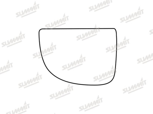 Summit Stick-On Commercial Lower Blind-Spot Mirror Glass fits Iveco Daily 14 on LHS Summit - Bars 4 Cars