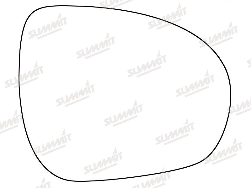Summit Stick-On Standard Mirror Glass fits Fiat 500X 15 on RHS Summit - Bars 4 Cars