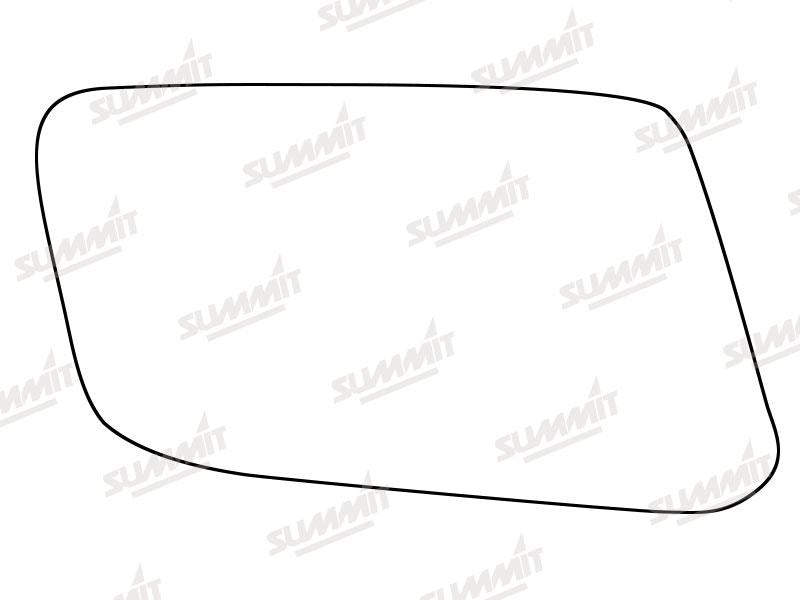 Summit Stick-On Standard Mirror Glass fits Volvo 440 460 RHS Summit - Bars 4 Cars