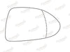 Summit Stick-On Aspheric Mirror Glass fits Vauxhall Corsa 07 on RHS Summit - Bars 4 Cars