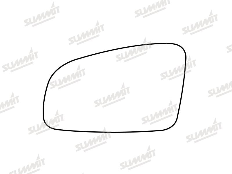 Summit Stick-On Standard Mirror Glass fits Renault Espace 03 to 15 LHS Summit - Bars 4 Cars