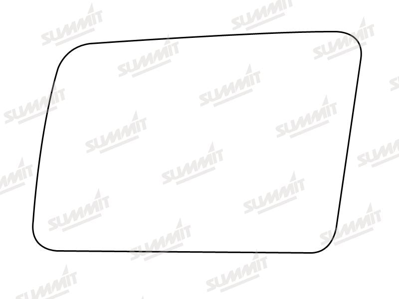 Summit Stick-On Standard Mirror Glass fits Vauxhall Nova LHS Summit - Bars 4 Cars
