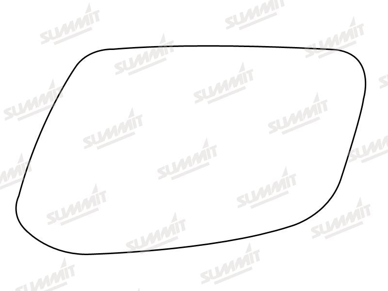 Summit Stick-On Standard Mirror Glass fits Citroen XM 94 on LHS Summit - Bars 4 Cars