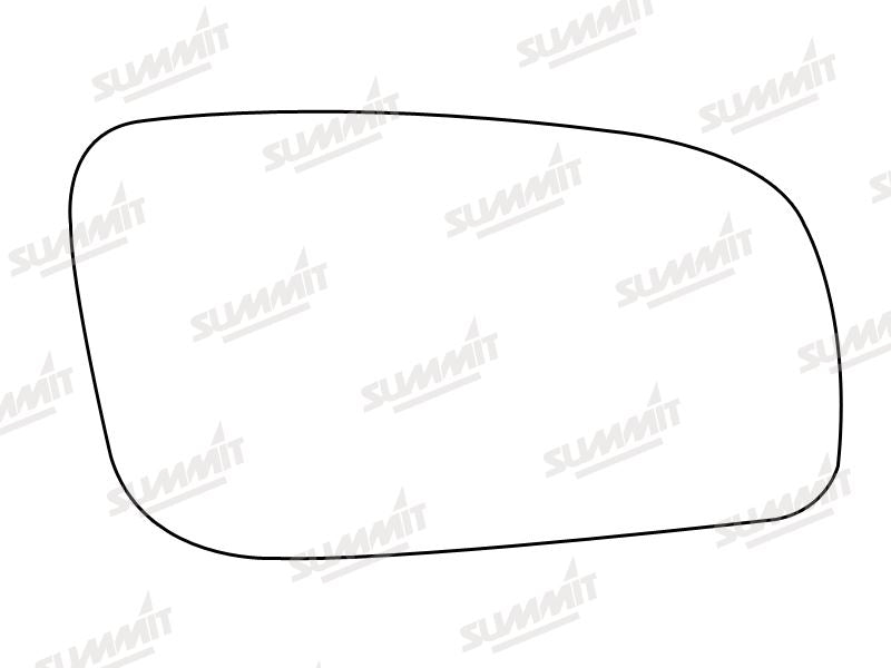 Summit Stick-On Standard Mirror Glass fits Skoda Octavia Fabia RHS Summit - Bars 4 Cars