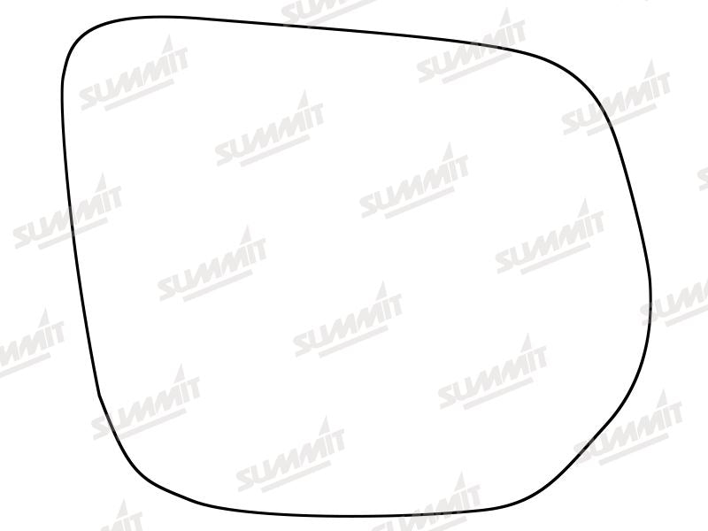 Summit Stick-On Standard Mirror Glass fits Isuzu D-Max 12 on RHS Summit - Bars 4 Cars