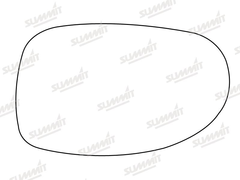 Summit Stick-On Standard Mirror Glass fits Citroen C5 LHS Summit - Bars 4 Cars