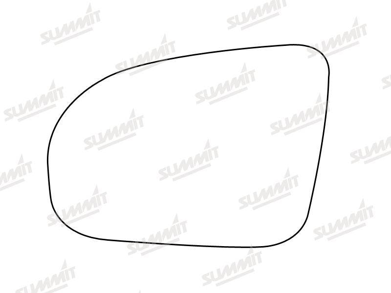 Summit Stick-On Standard Mirror Glass fits Vauxhall Corsa 93 to 00 LHS Summit - Bars 4 Cars