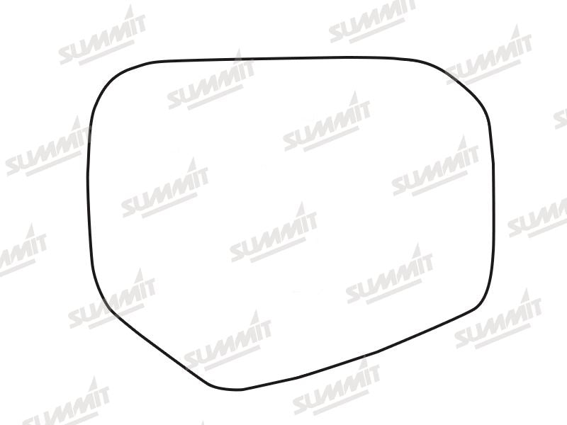 Summit Stick-On Standard Mirror Glass fits Mitsubishi L200 2006 On RHS Summit - Bars 4 Cars