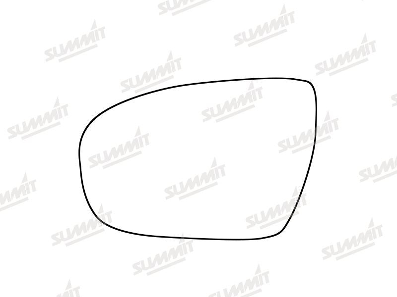 Summit Stick-On Standard Mirror Glass fits Hyundai i20 16 on LHS Summit - Bars 4 Cars