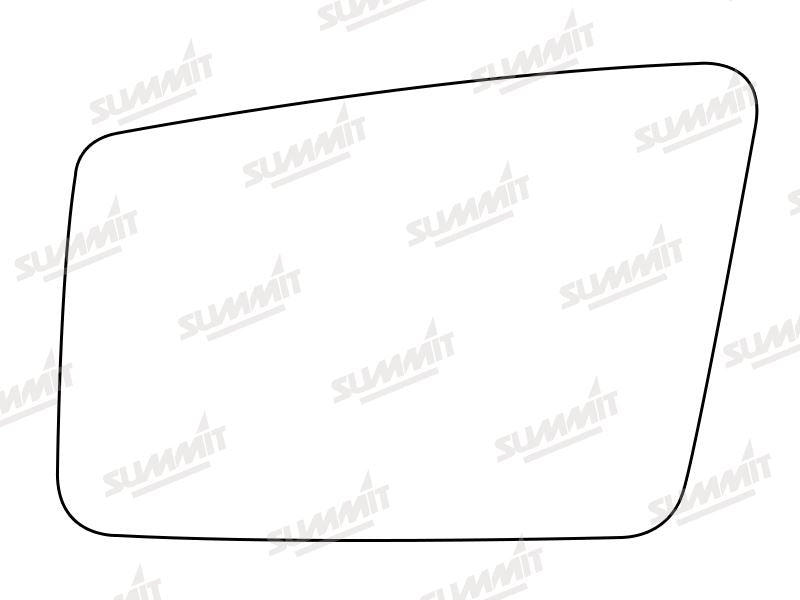 Summit Stick-On Standard Mirror Glass fits Volvo 340 360 LHS Summit - Bars 4 Cars