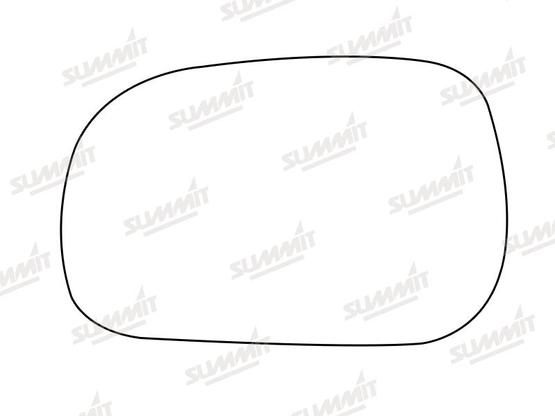 Summit Stick-On Standard Mirror Glass fits Renault Safrane LHS Summit - Bars 4 Cars