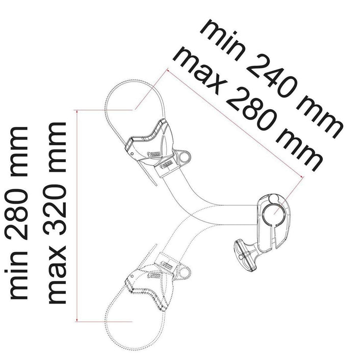Fiamma Bike-Block Pro S 2 Aluminium (08831A01-) Fiamma - Bars 4 Cars
