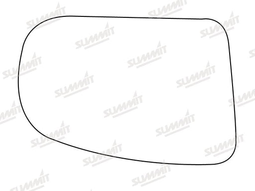 Summit Stick-On Aspheric Mirror Glass fits Mercedes E 99 to 03 RHS Summit - Bars 4 Cars