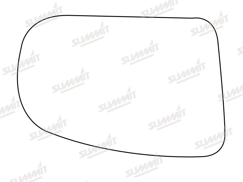 Summit Stick-On Aspheric Mirror Glass fits Mercedes E 99 to 03 RHS Summit - Bars 4 Cars