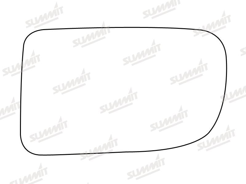Summit Stick-On Standard Mirror Glass fits Peugeot 205 LHS Summit - Bars 4 Cars