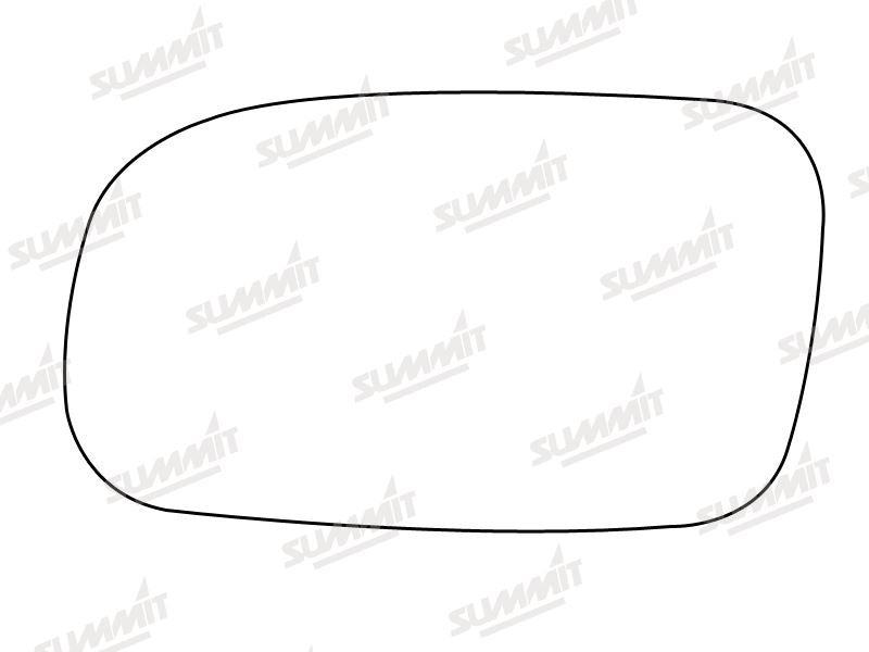 Summit Stick-On Standard Mirror Glass fits Daewoo Nexia LHS Summit - Bars 4 Cars