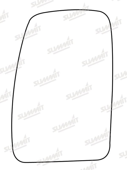 Summit Heated Base Plate With Commercial Mirror Glass fits Renault Master 10 on LHS Summit - Bars 4 Cars