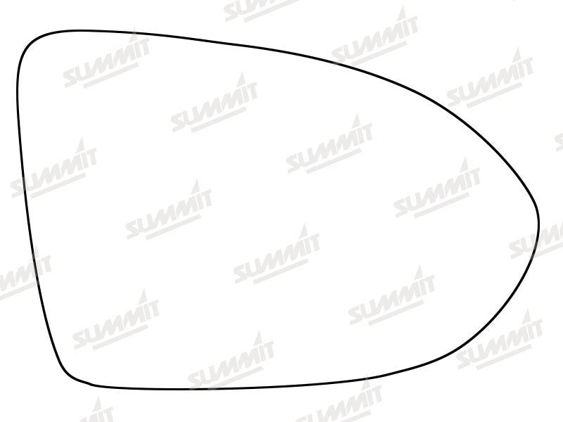 Summit Stick-On Standard Mirror Glass fits VW Passat 15 on RHS Summit - Bars 4 Cars