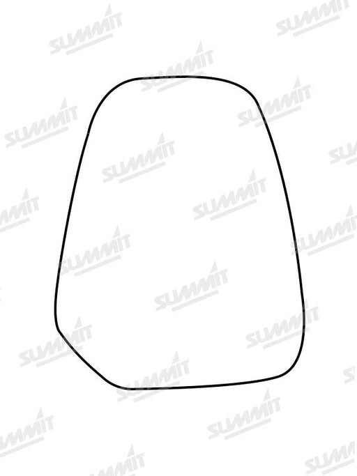 Summit Stick-On Commercial Mirror Glass fits Ford Transit Courier 14 to 17 LHS Summit - Bars 4 Cars