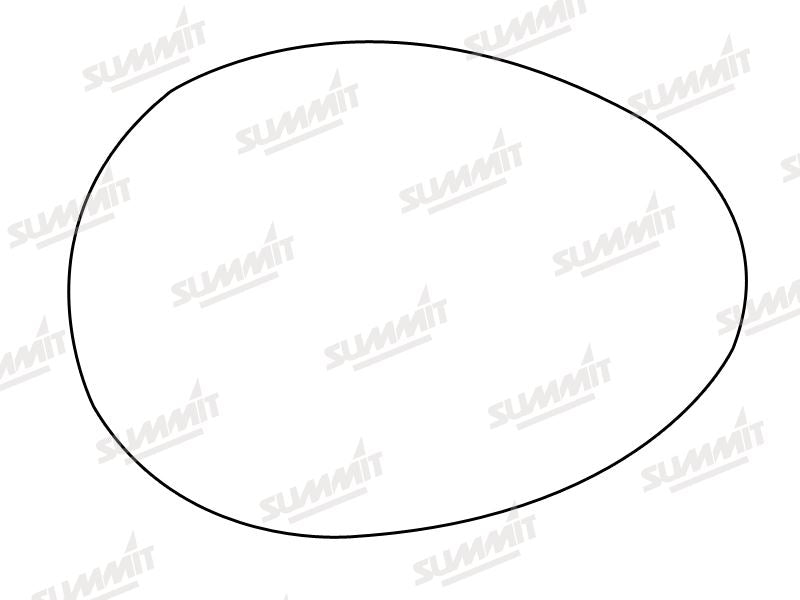 Summit Stick-On Aspheric Mirror Glass fits BMW Mini 07 on LHS RHS Summit - Bars 4 Cars