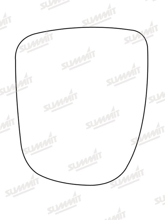 Summit Stick-On Commercial Mirror Glass fits Vauxhall Vivaro, Renault Traffic LHS Summit - Bars 4 Cars