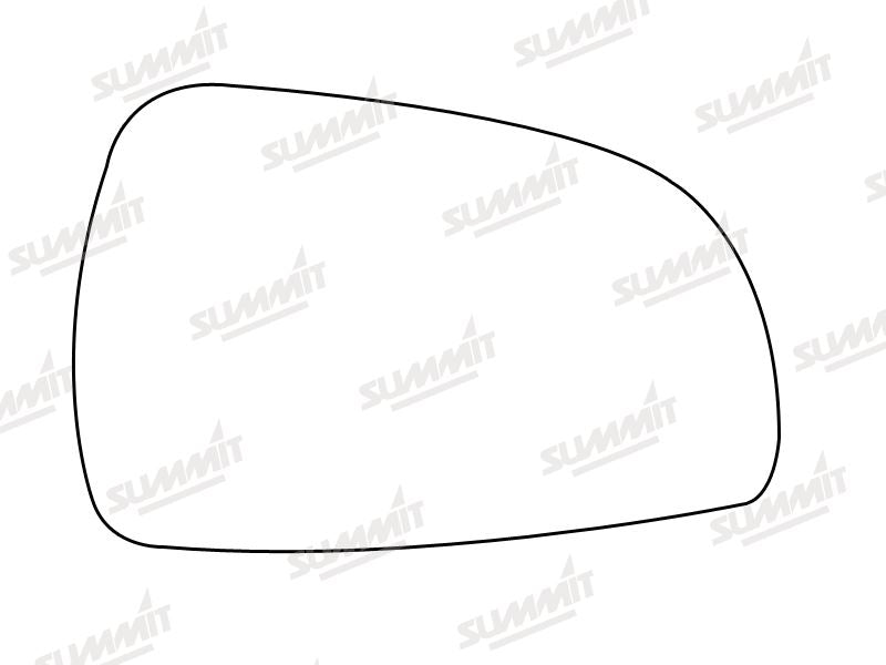 Summit Stick-On Standard Mirror Glass fits Hyundai Matiz 01 on RHS Summit - Bars 4 Cars