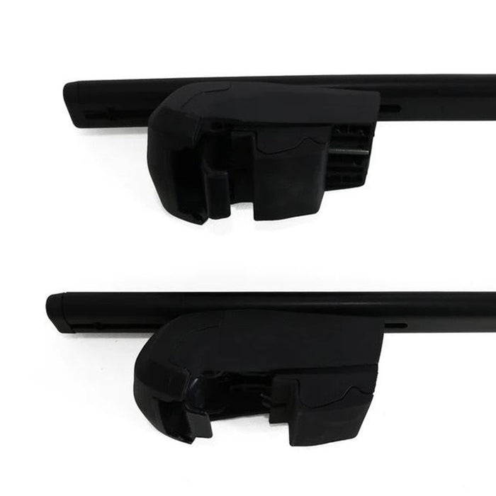 Roof Bars Rack Black fits Hyundai Santa Fe 2019-On (TM) for Flush Rails 75KG Summit - Bars 4 Cars