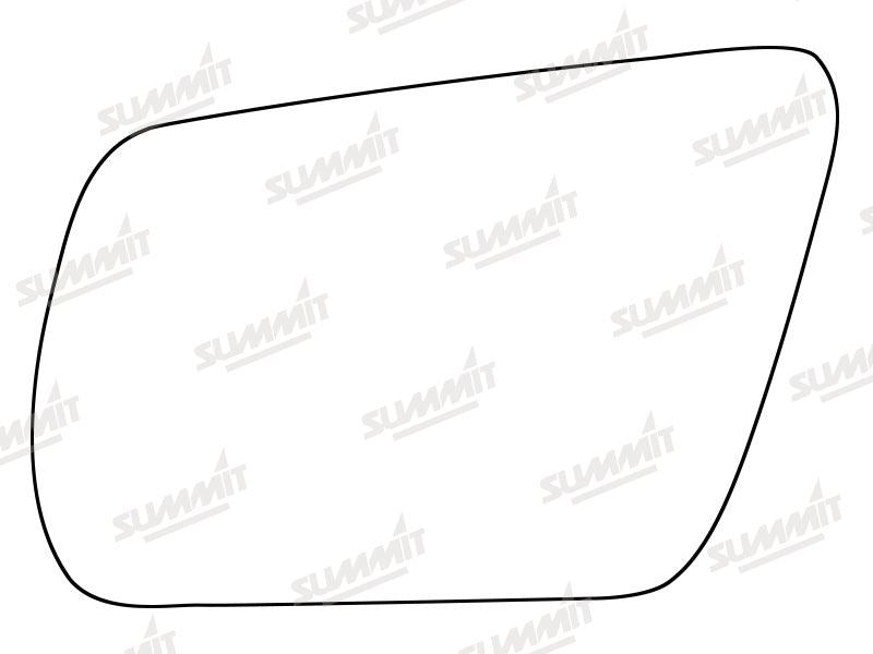 Summit Stick-On Standard Mirror Glass fits Audi A6 Allroad LHS Summit - Bars 4 Cars