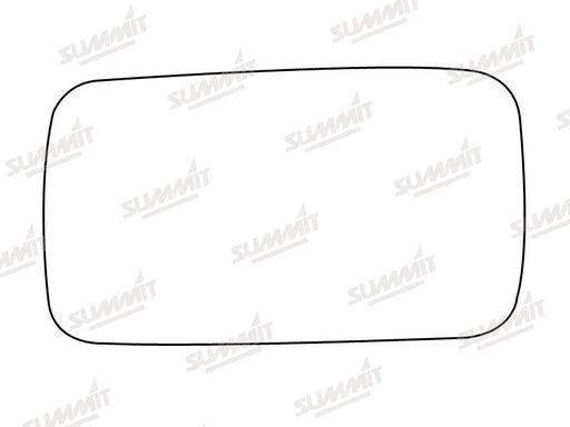 Summit Stick-On Standard Mirror Glass fits Fiat Uno 45 LHS RHS Summit - Bars 4 Cars