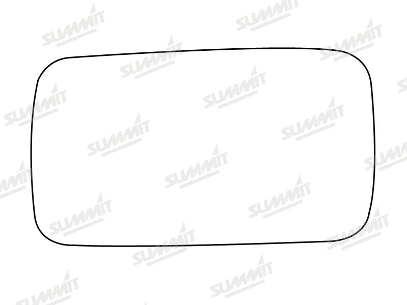 Summit Stick-On Standard Mirror Glass fits Fiat Uno 45 LHS RHS Summit - Bars 4 Cars