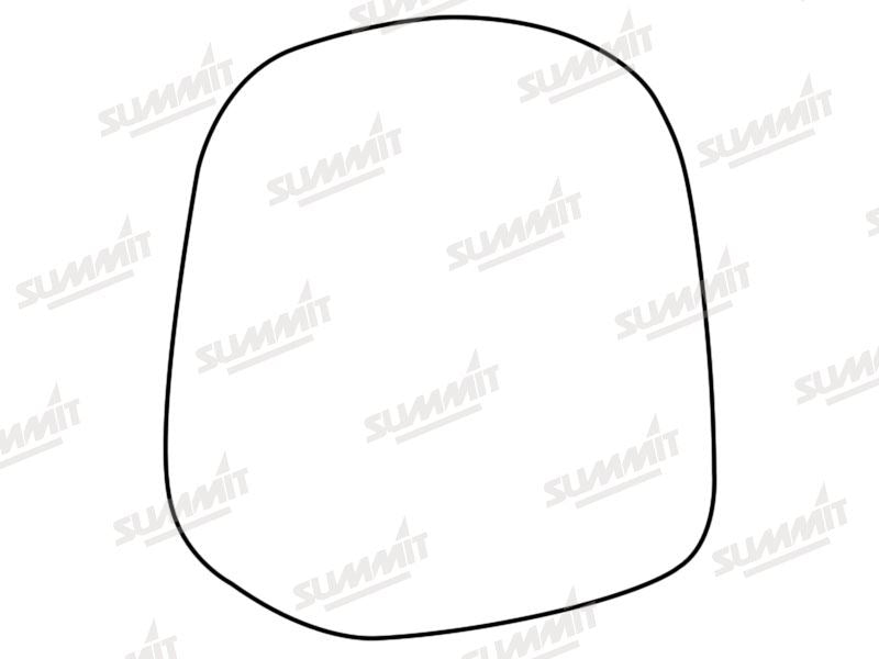 Summit Stick-On Standard Mirror Glass fits Toyota Landcruiser 09 to 15 LHS Summit - Bars 4 Cars