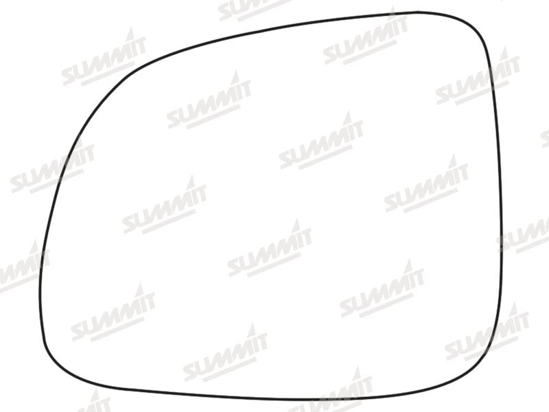 Summit Stick-On Standard Mirror Glass fits Ssangyong Korando LHS Summit - Bars 4 Cars
