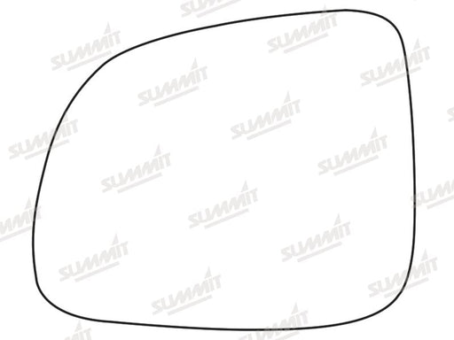 Summit Stick-On Standard Mirror Glass fits Ssangyong Korando LHS Summit - Bars 4 Cars