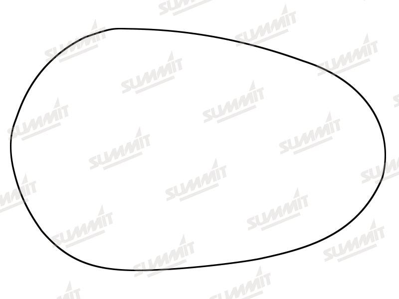 Summit Stick-On Standard Mirror Glass fits Lancia Ypsilon LHS & RHS Summit - Bars 4 Cars