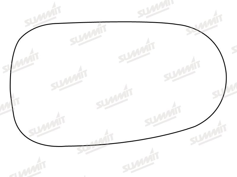 Summit Stick-On Standard Mirror Glass fits Nissan Almera 00 on LHS RHS Summit - Bars 4 Cars