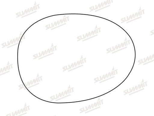 Summit Stick-On Standard Mirror Glass fits Peugeot 107 05 on RHS Summit - Bars 4 Cars