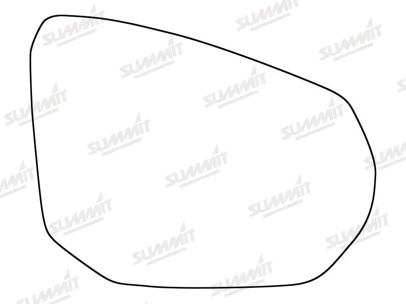 Summit Stick-On Standard Mirror Glass fits Nissan Juke 19 on RHS Summit - Bars 4 Cars