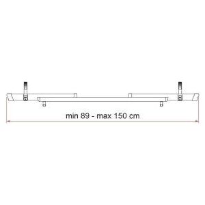 Fiamma Bikerail Quick C Black Caps 98656-369 Fiamma - Bars 4 Cars
