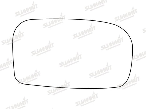 Summit Stick-On Standard Mirror Glass fits Honda Civic 02 to 05 RHS Summit - Bars 4 Cars