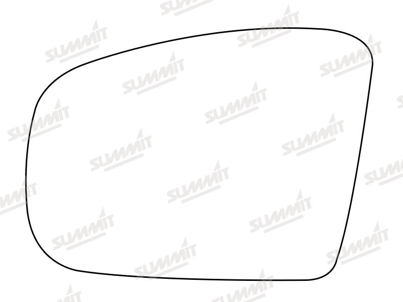 Summit Stick-On Aspheric Mirror Glass fits Mercedes GL / ML Class 06 to 09 RHS Summit - Bars 4 Cars