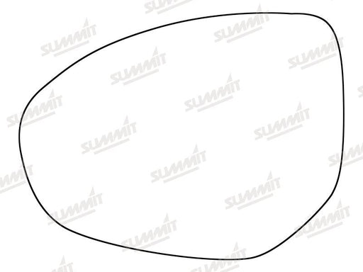 Summit Stick-On Standard Mirror Glass fits Mazda 2 07 to 12, Mazda 3 09 to 13 & Mazda 6 07 to 09 LHS Summit - Bars 4 Cars