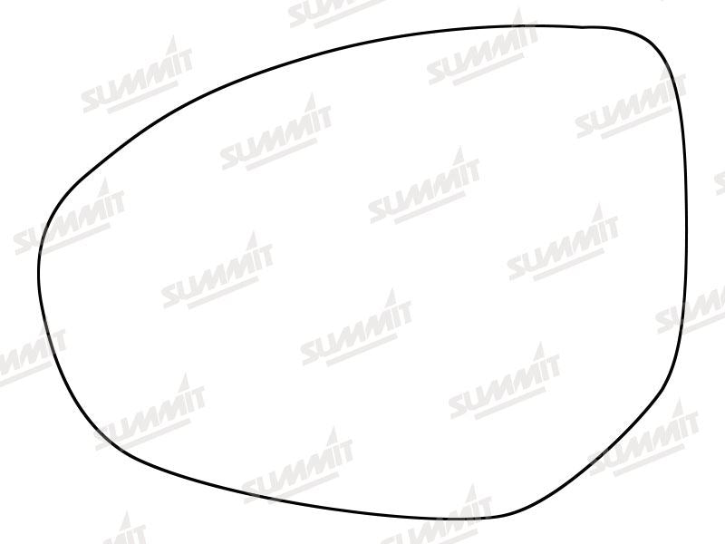 Summit Stick-On Standard Mirror Glass fits Mazda 2 07 to 12, Mazda 3 09 to 13 & Mazda 6 07 to 09 LHS Summit - Bars 4 Cars